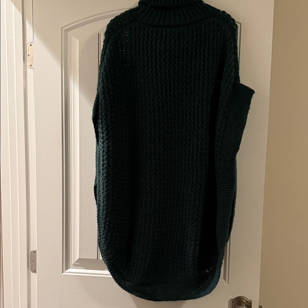 LC Lauren Conrad Dark Green Cowl Neck Sweater - Picture 3 of 6